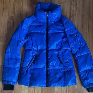 SAM S13 Gloss Down Puffer Coat Jacket Blue Size small